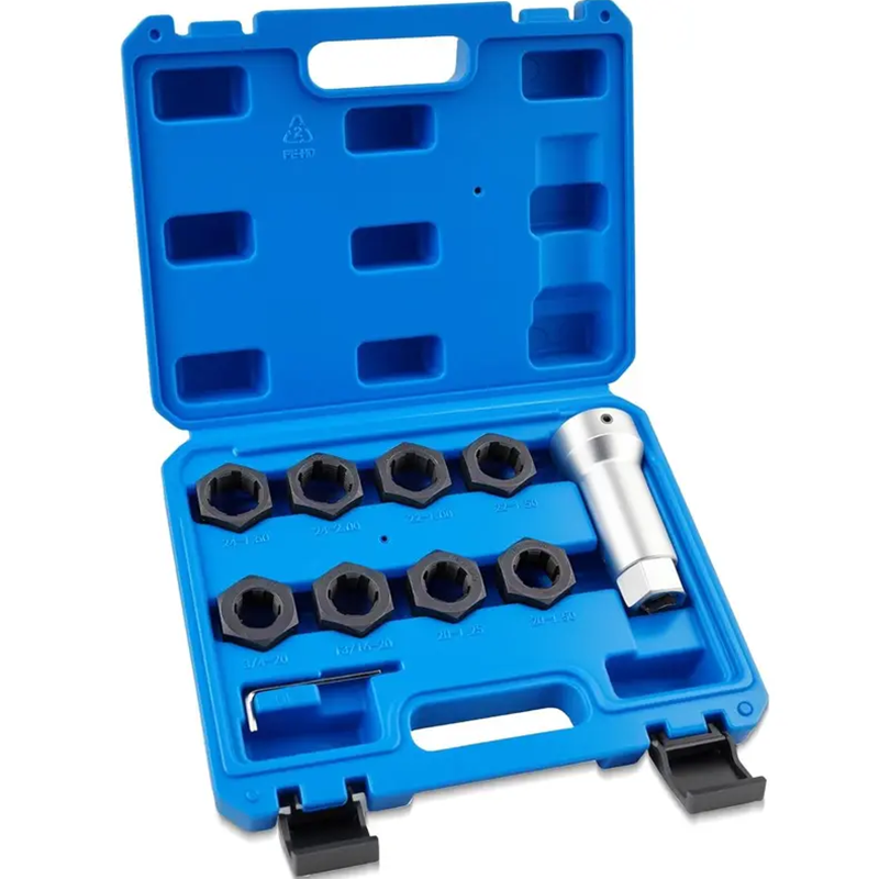 🔧 50% OFF NOW! ⚙️ 10-Piece Axle Spindle Thread Chaser Set – CR-MO Steel, 8 Sizes & Portable Case 🛠️