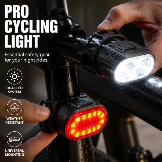 📢📢50% OFF !! ⏰USB Rechargeable Bike Light Set