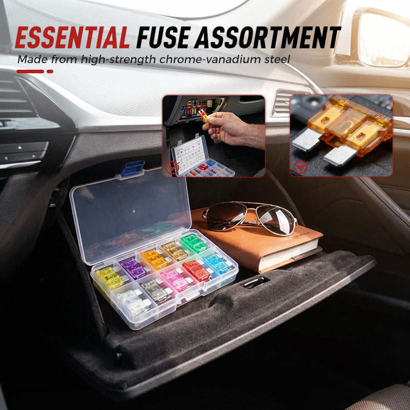 🏆 Limited-time Special Price £9.99 ! 🚗Car Fuse Assortment Kit🔌