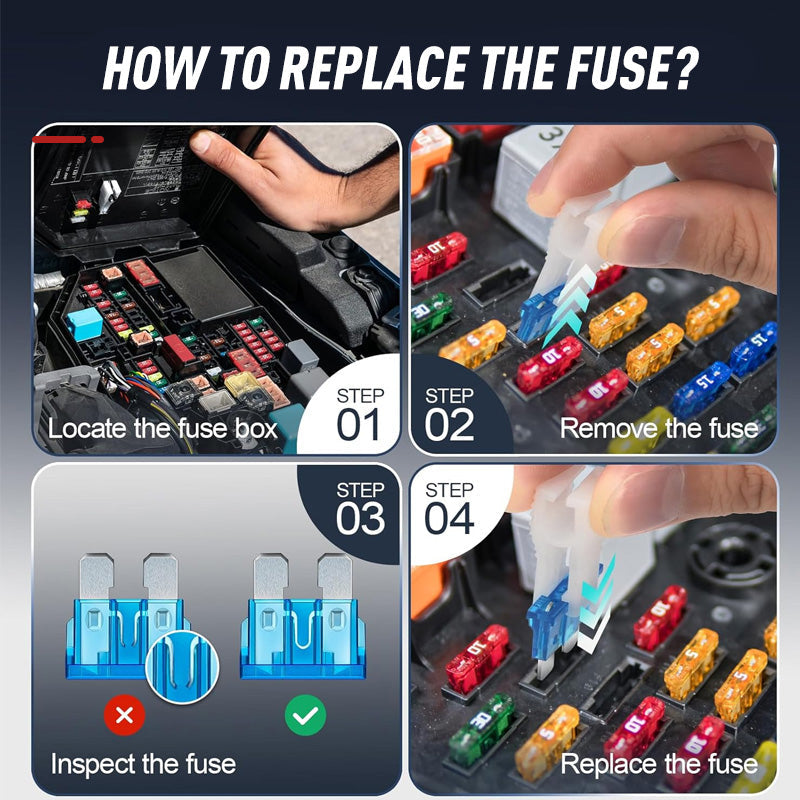 🏆 Limited-time Special Price £9.99 ! 🚗Car Fuse Assortment Kit🔌