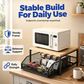 📦 50% Off!  2-Tier Kitchen Microwave Stand with Slide-Out Storage Drawer