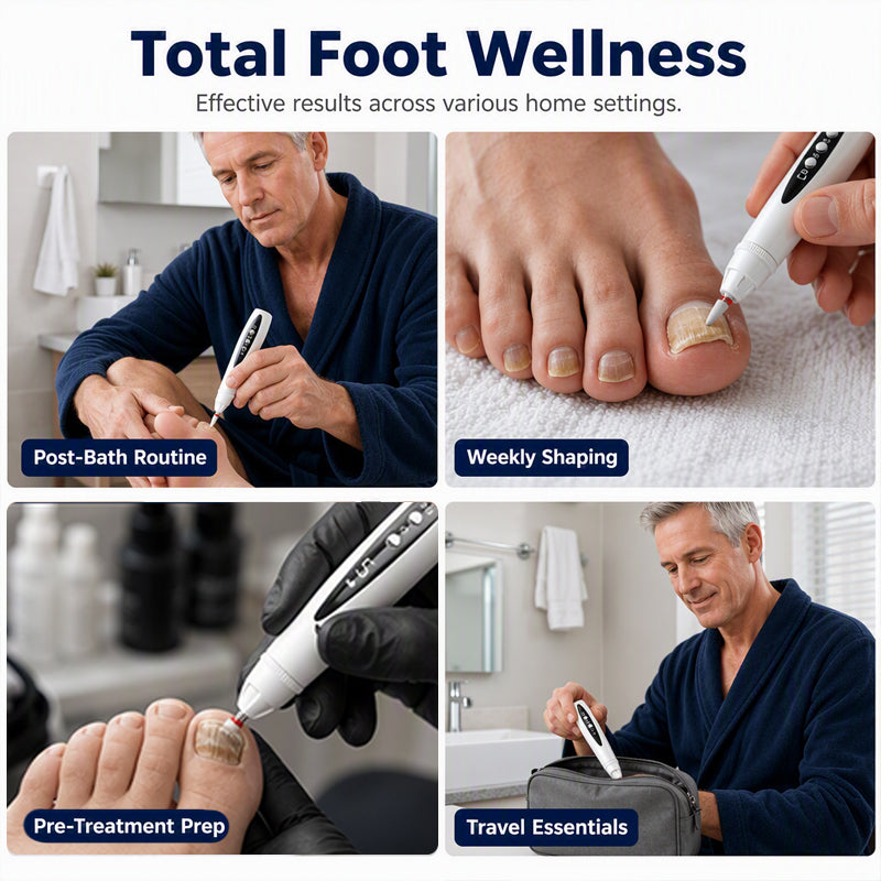 ⏰🎉Limited-time Offer: 50% OFF!🎉—2-in-1 Electric Nail Drill with UV Gel Light Portable Manicure Pedicure Kit