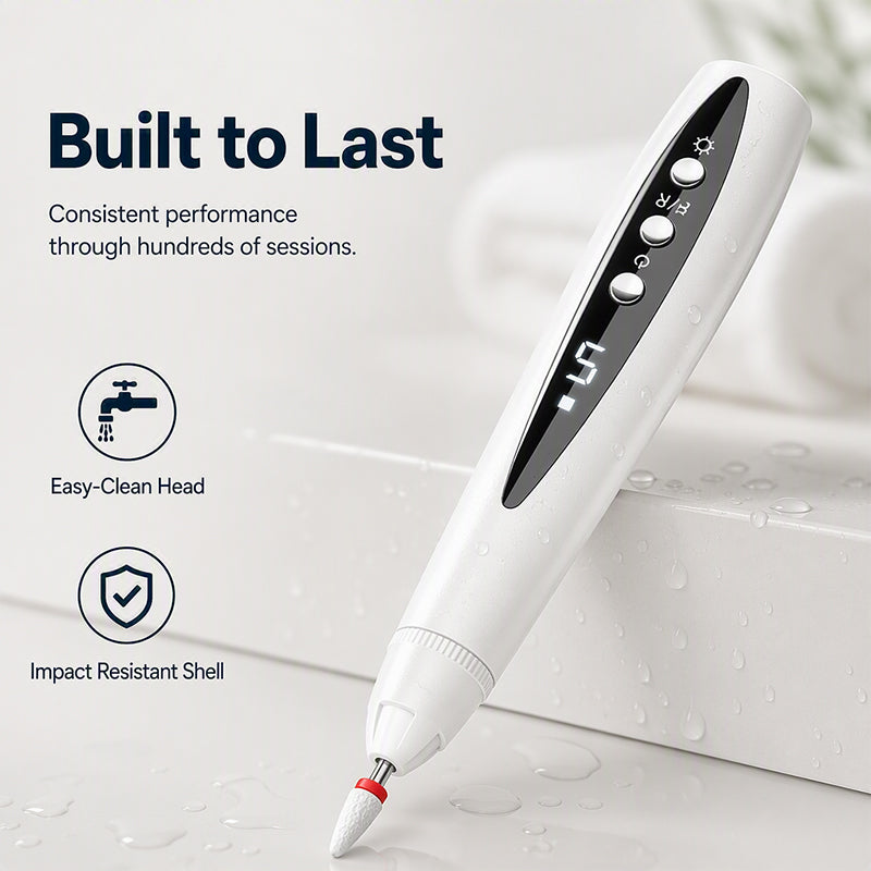 ⏰🎉Limited-time Offer: 50% OFF!🎉—2-in-1 Electric Nail Drill with UV Gel Light Portable Manicure Pedicure Kit