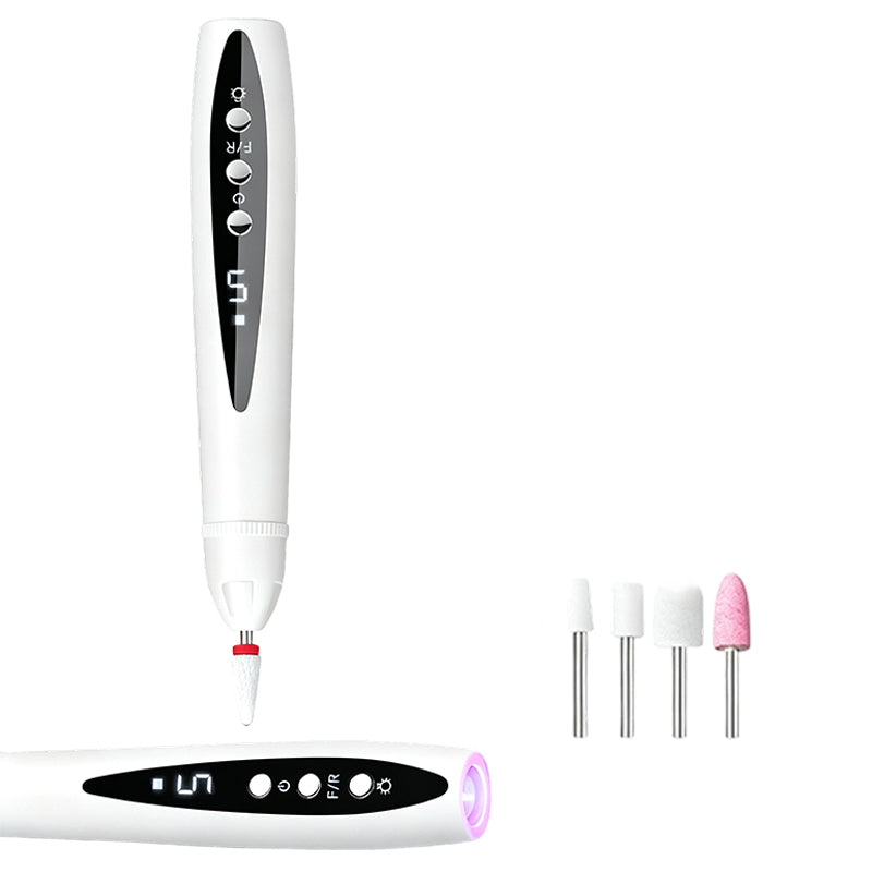 ⏰🎉Limited-time Offer: 50% OFF!🎉—2-in-1 Electric Nail Drill with UV Gel Light Portable Manicure Pedicure Kit