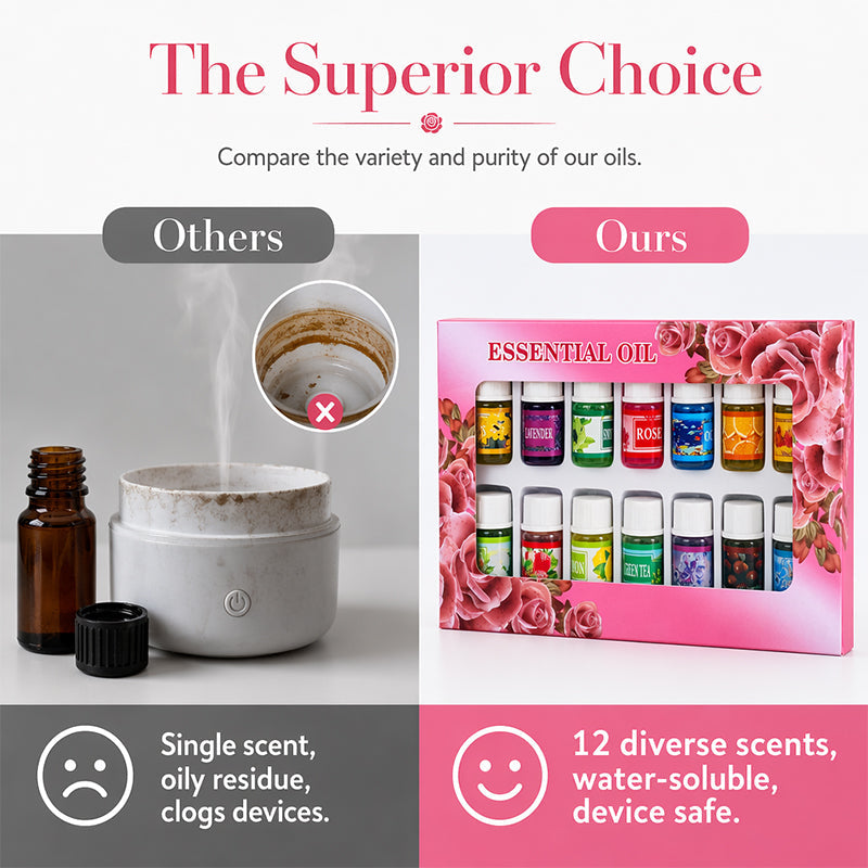 🔥Limited Time 50% OFF! 🎁12-Pack Water Soluble Essential Oils Set