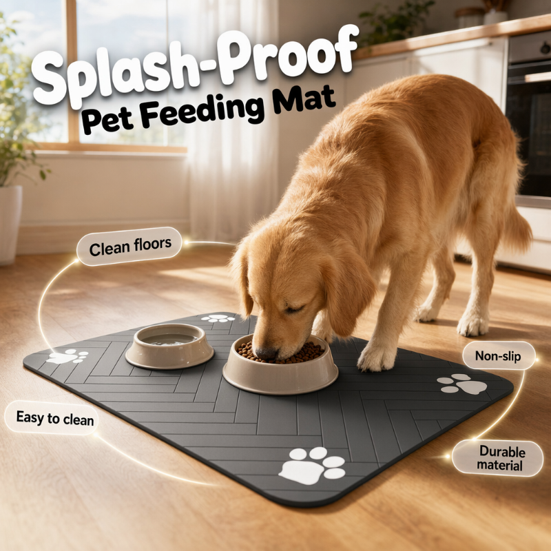 📢📢50% OFF !! ⏰Easy-Clean Pet Feeding Mat