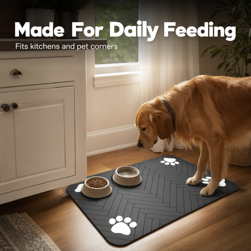 📢📢50% OFF !! ⏰Easy-Clean Pet Feeding Mat