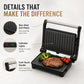 ⏰ LIMITED TIME 50% OFF! 🔥Electric Sandwich Press and Panini Maker with 180-Degree Flat Grill