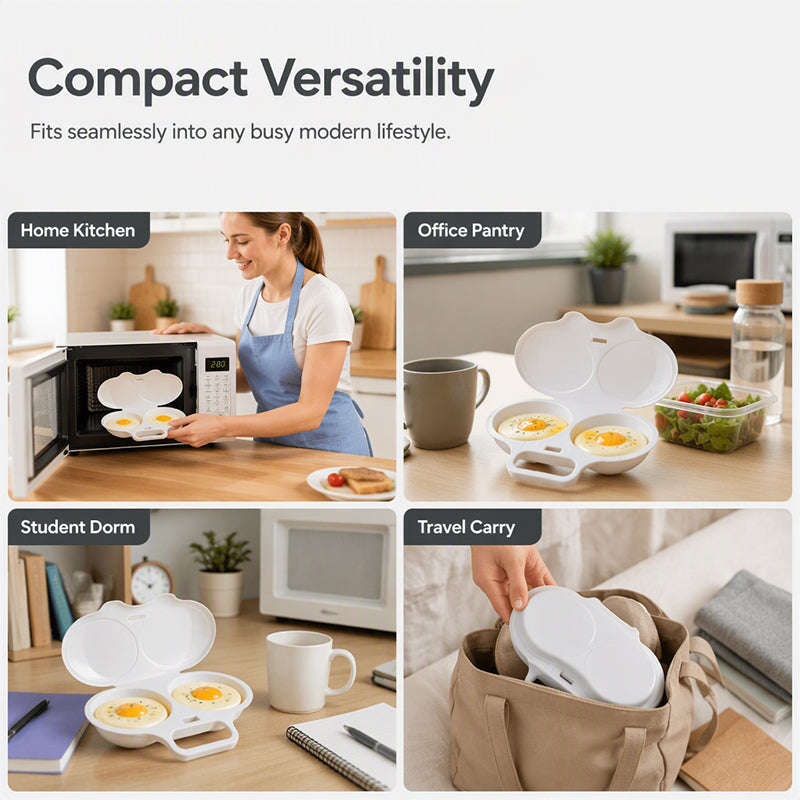 🥚 50% OFF NOW! ⏱️ Microwave Egg Cooker – Perfect poached eggs in 2 mins, no oil & splash-proof – Quick, healthy & mess-free breakfast 🌿