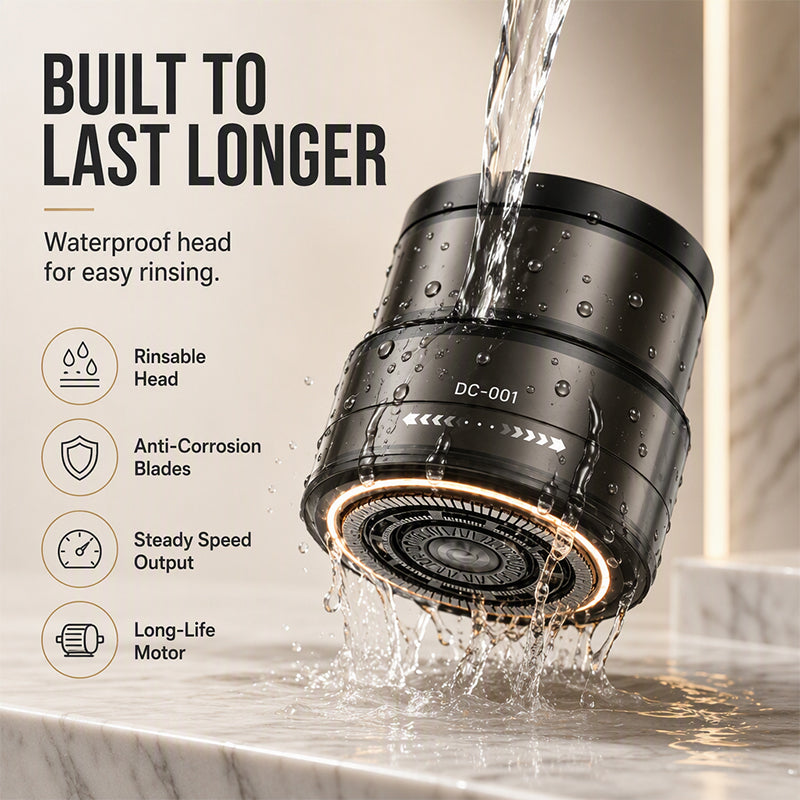 📢📢50% OFF !! ⏰2-in-1 Smart Electric Bald Head Shaver and Beard Trimmer with Digital Display