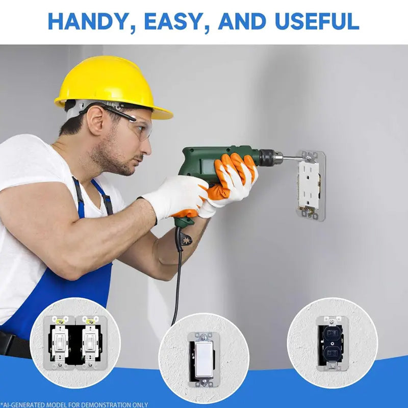 🔌 Metal Wall Plate Spacer For Uneven Electrical Outlet Boxes ✨