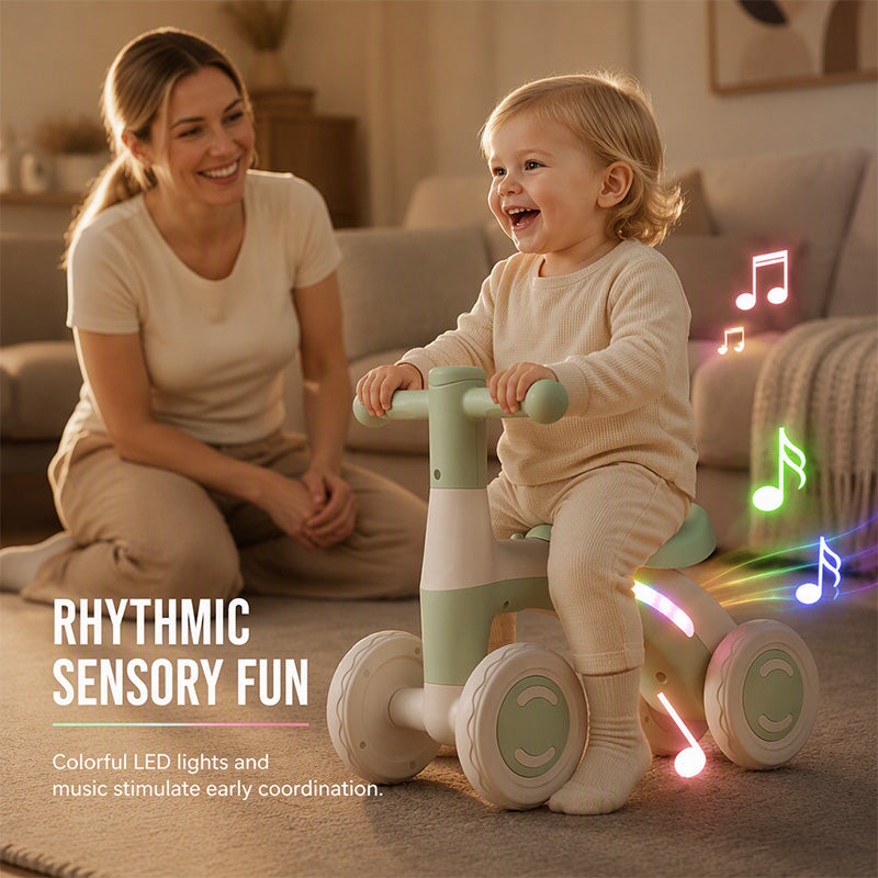 📢📢50% OFF !! ⏰Baby Toddler Balance Bike with Music & Lights