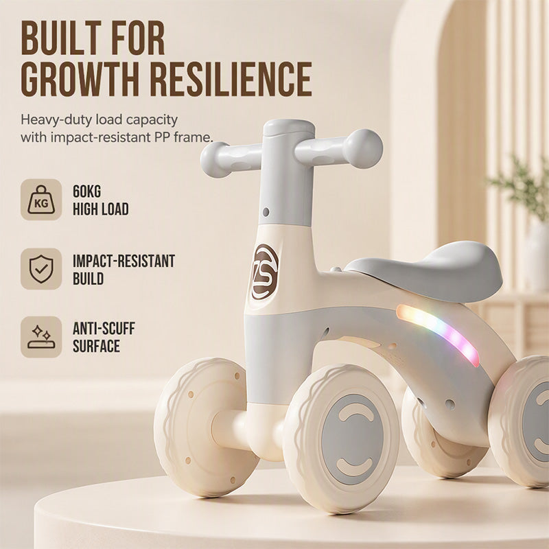 📢📢50% OFF !! ⏰Baby Toddler Balance Bike with Music & Lights