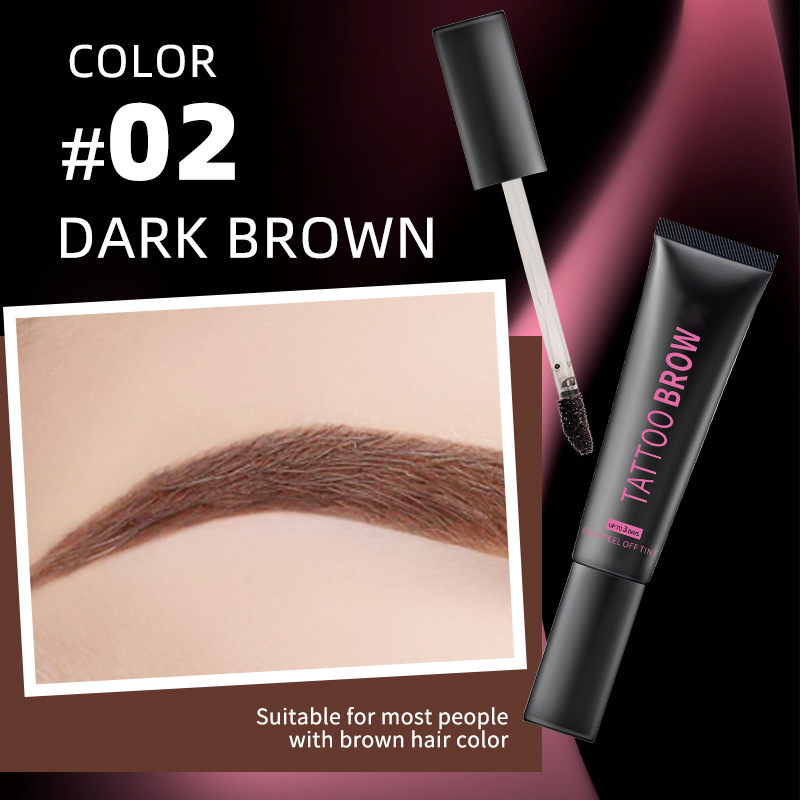 ✨BUY 1 GET 1 FREE! Semi‑Permanent Long‑Lasting Waterproof Eyebrow Gel, Peel‑Off Tattoo Brow Tint Gel, Smudge‑Proof Sweat‑Resistant Natural Brow Color for 3‑Day Bold Brows