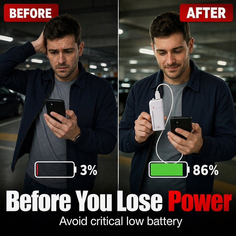 ⏳ Last Day Special Price £9.99! 🔋Portable Emergency Phone Charger🎒Lightweight Backup Power for Outdoor & Commute