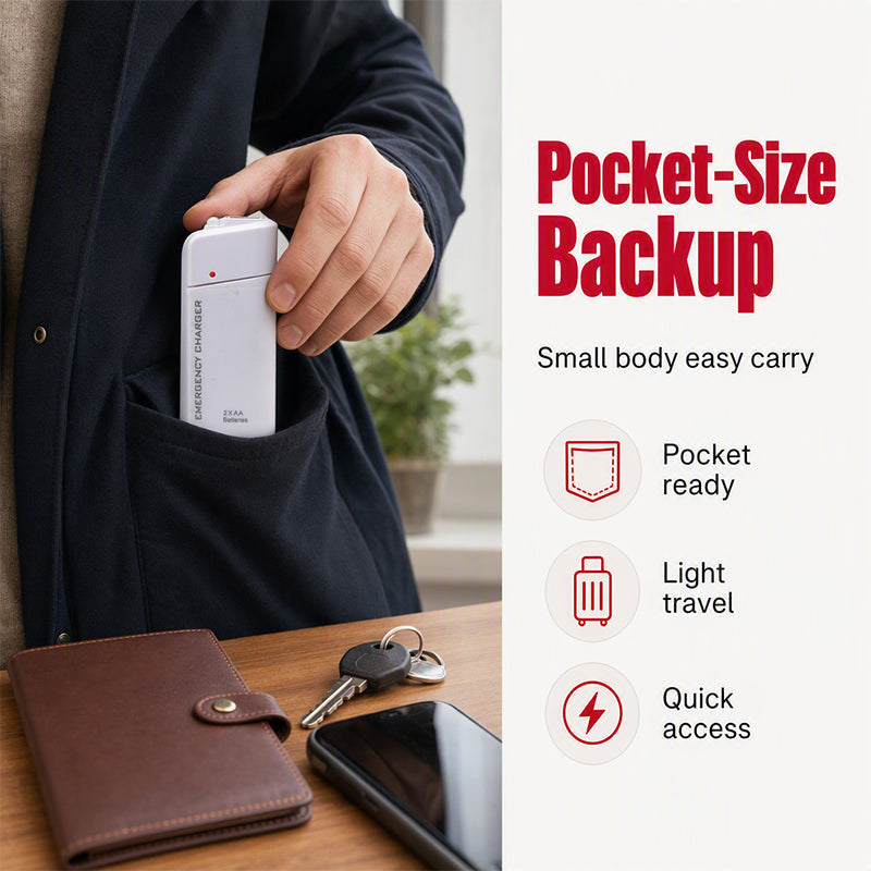 ⏳ Last Day Special Price £9.99! 🔋Portable Emergency Phone Charger🎒Lightweight Backup Power for Outdoor & Commute