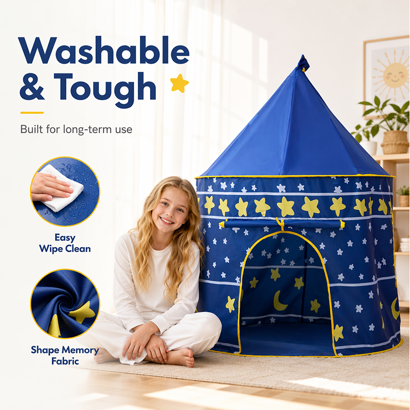 Kids Play Tent With Roll-up Door 