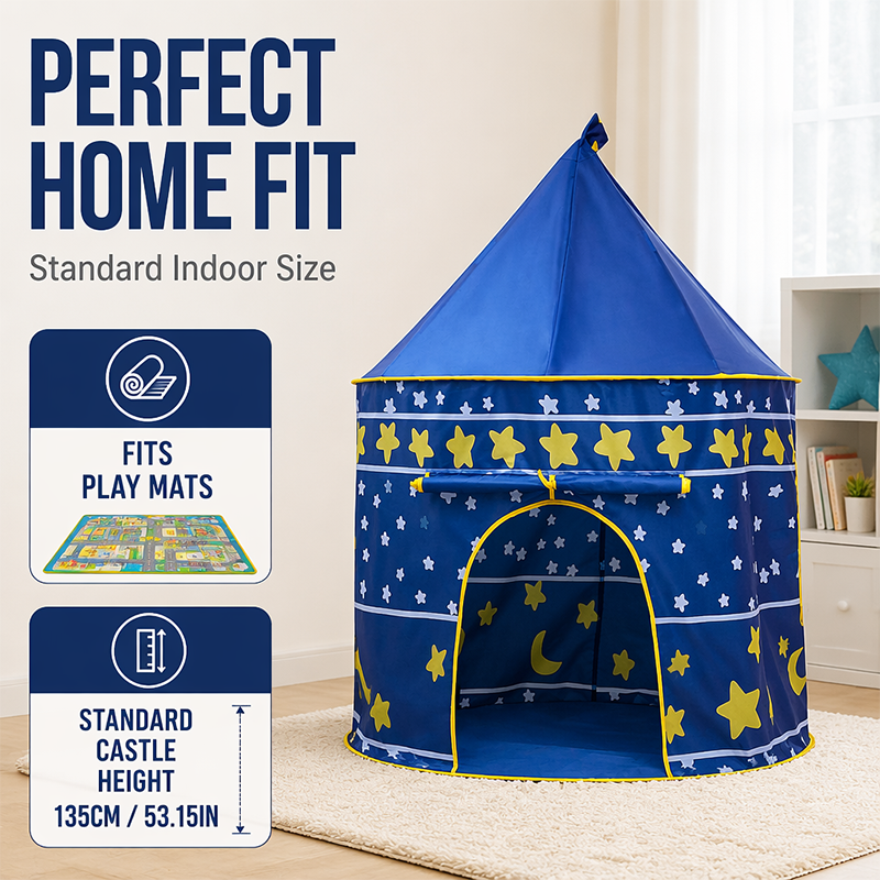 Kids Play Tent With Roll-up Door 