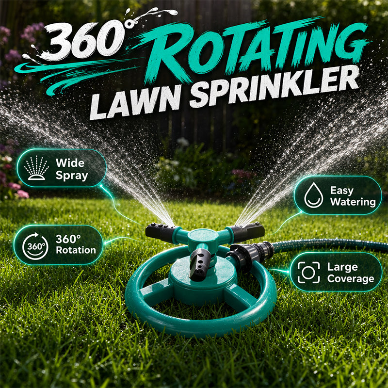 360° Rotating Lawn Sprinkler