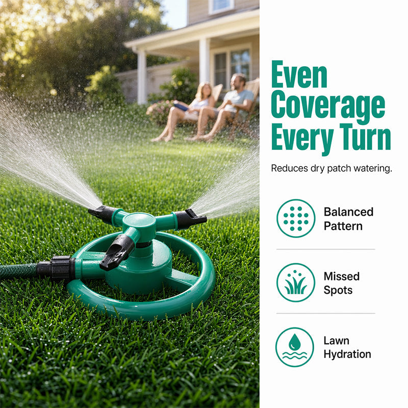 360° Rotating Lawn Sprinkler