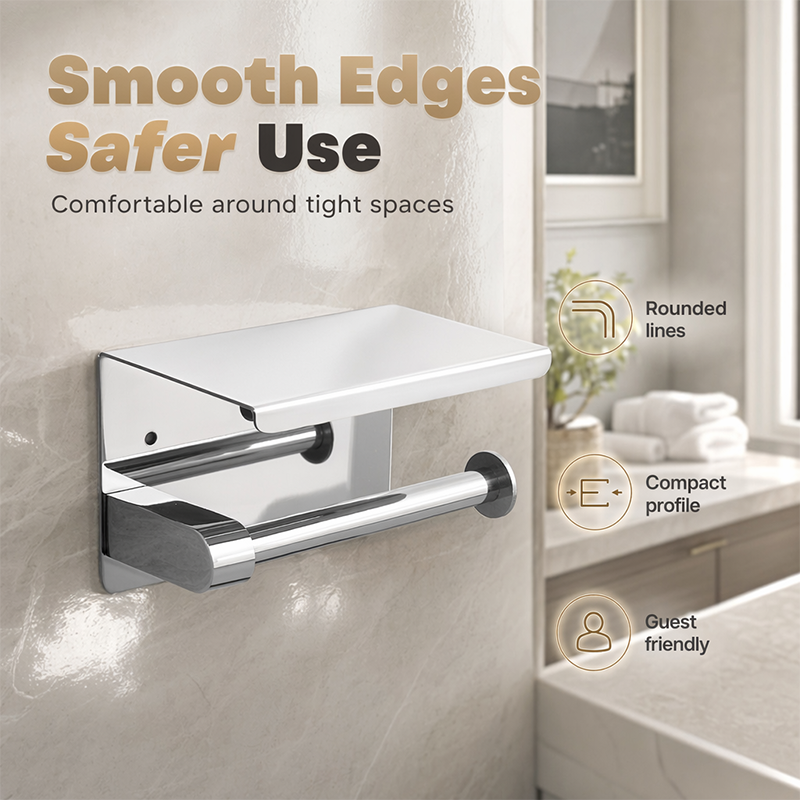 Wall Mounted Stainless Steel Toilet Paper Holder
