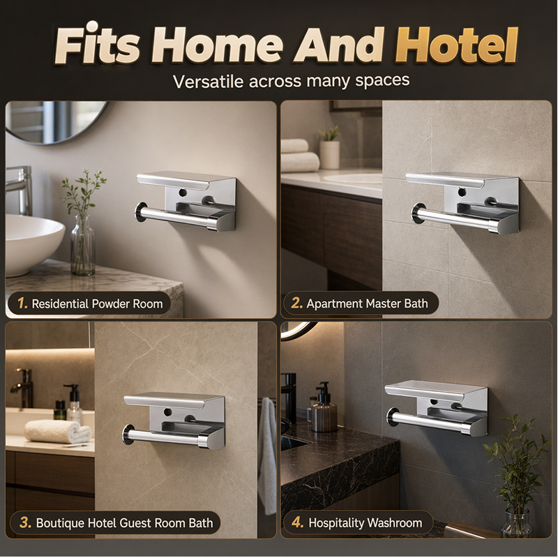 Wall Mounted Stainless Steel Toilet Paper Holder
