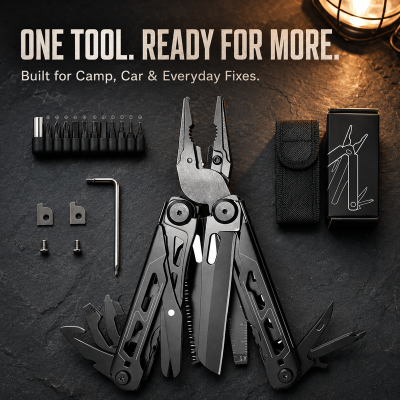 📢📢50% OFF !! ⏰Portable Folding Multi-Tool Pliers with Pouch