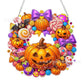 🎃Halloween Sale🍂 Pumpkin wreath with a diamond pattern to hang up – Complete DIY kit