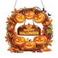 🎃Halloween Sale🍂 Pumpkin wreath with a diamond pattern to hang up – Complete DIY kit