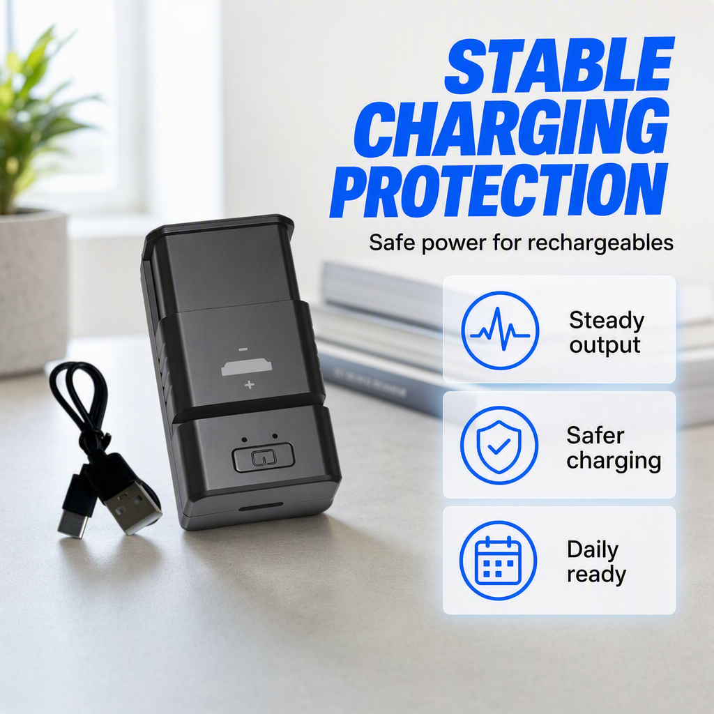 🔋Portable Rechargeable Coin Cell Battery Charger⚡