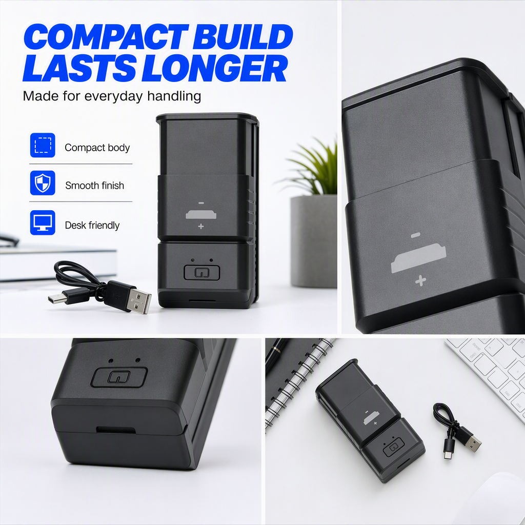 🔋Portable Rechargeable Coin Cell Battery Charger⚡