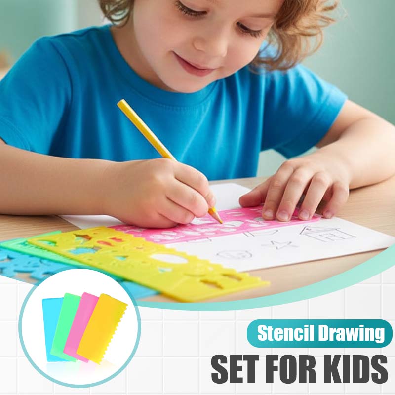 Stencil Drawing Set for Kids