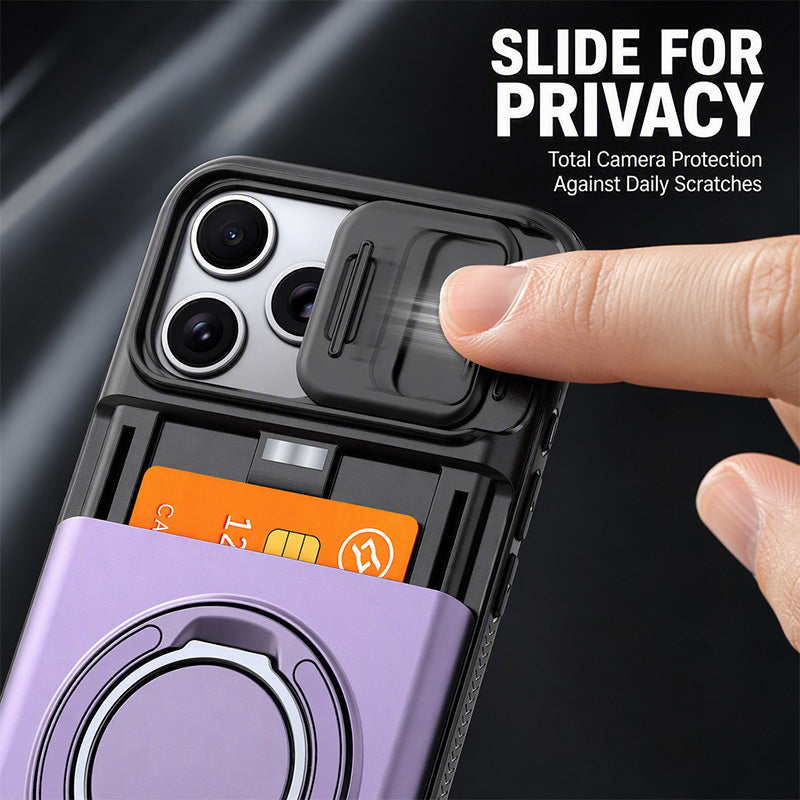 📱 2-in-1 Shockproof IPhone Case with Card Holder