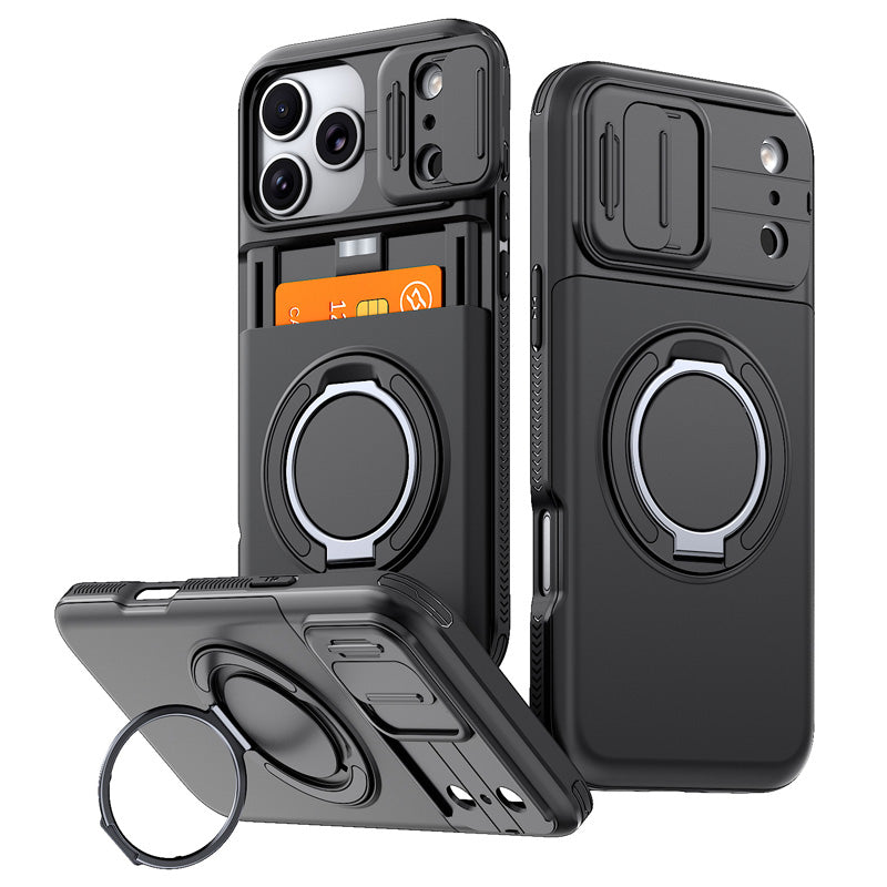 📱 2-in-1 Shockproof IPhone Case with Card Holder