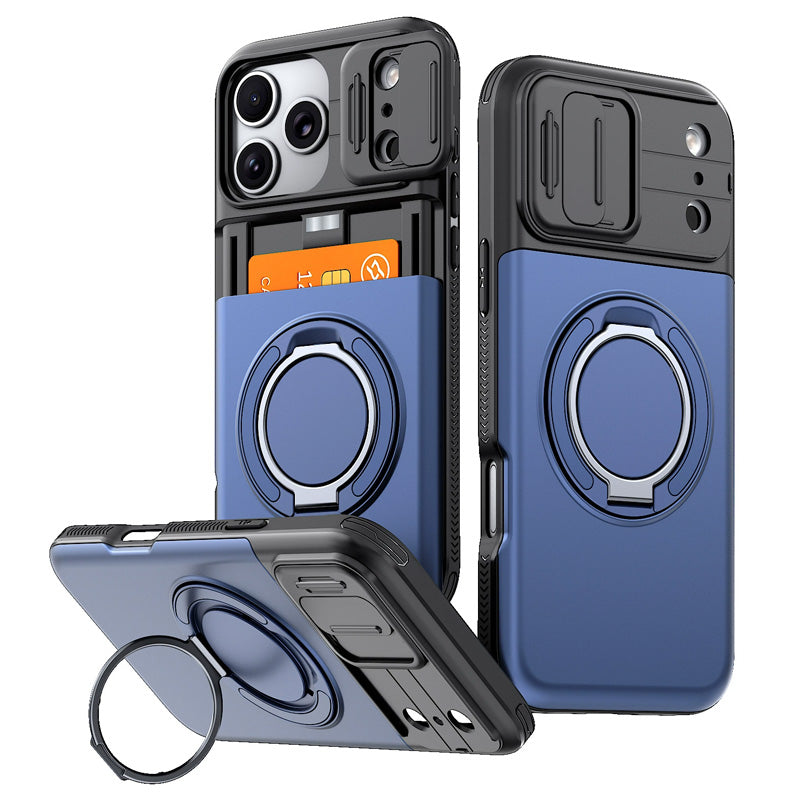 📱 2-in-1 Shockproof IPhone Case with Card Holder