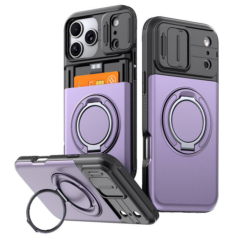 📱 2-in-1 Shockproof IPhone Case with Card Holder