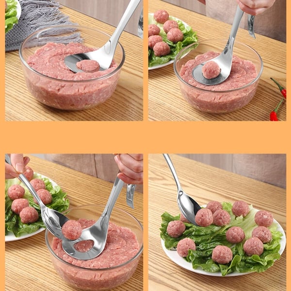 🎁LIMITED-TIME 50% OFF🍳304 stainless steel Meatball Spoon — Press, Shape, Release