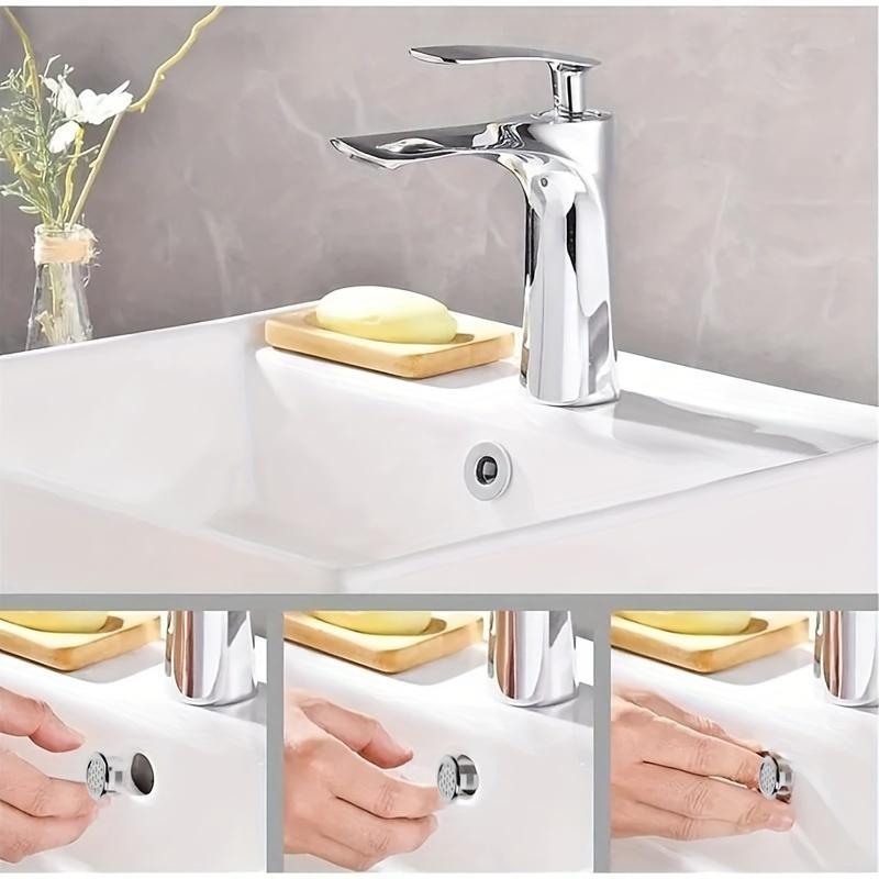 Round Bathroom Sink Basin Overflow Hole Cover