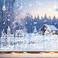 🎄50% OFF NOW! Christmas Village Window Cling Set‑ White Xmas Town Scene Static Window Decals, Snowflake House Reusable Stickers for Holiday Glass Decor, Home & Shop Christmas Ornaments