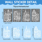 🎄50% OFF NOW! Christmas Village Window Cling Set‑ White Xmas Town Scene Static Window Decals, Snowflake House Reusable Stickers for Holiday Glass Decor, Home & Shop Christmas Ornaments