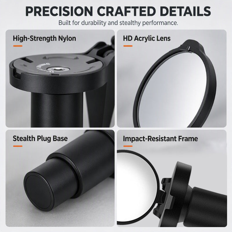 360-Degree Rotatable Bike Handlebar Mirror