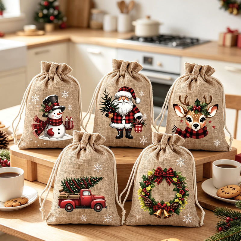 🎄Christmas Drawstring Gift Bags