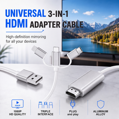 3-in-1 Phone to HDMI Cable