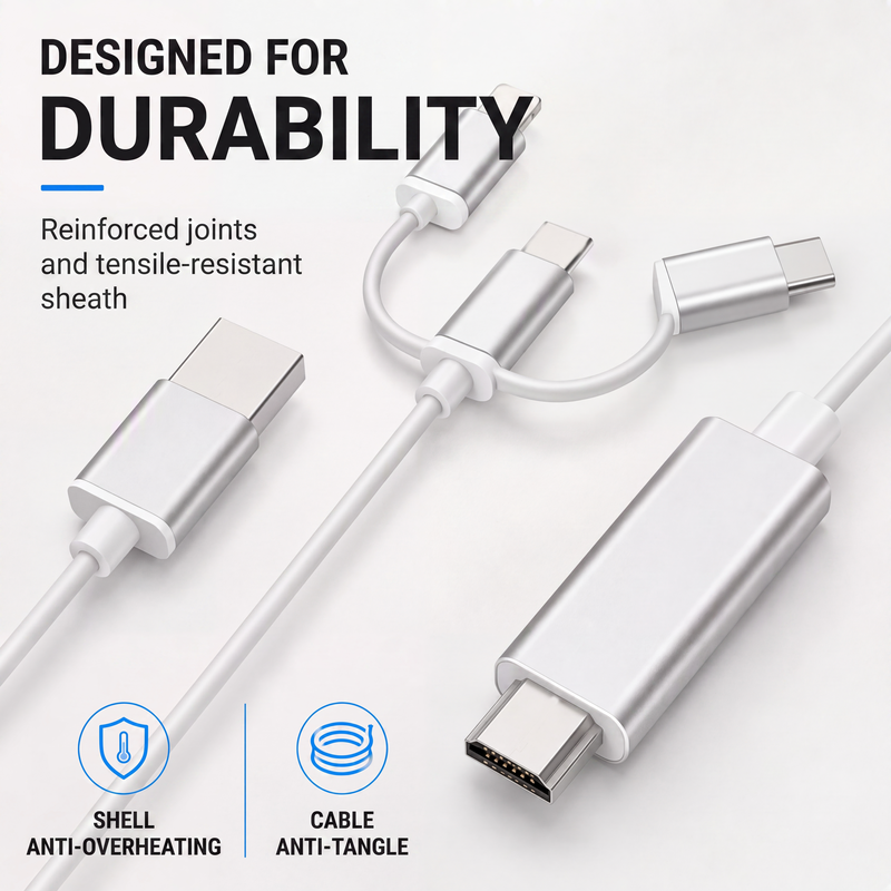 3-in-1 Phone to HDMI Cable