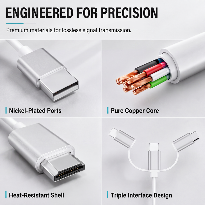 3-in-1 Phone to HDMI Cable