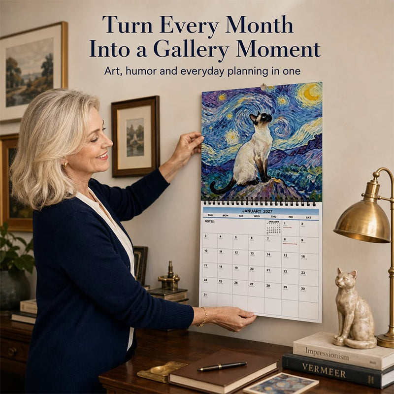 🏆 Last Day Special Price £8.99! 🗓️Buy 2 Get 1 Free🐱 2027 Cat Meme Calendar – Funny daily humor & wall-ready ✨
