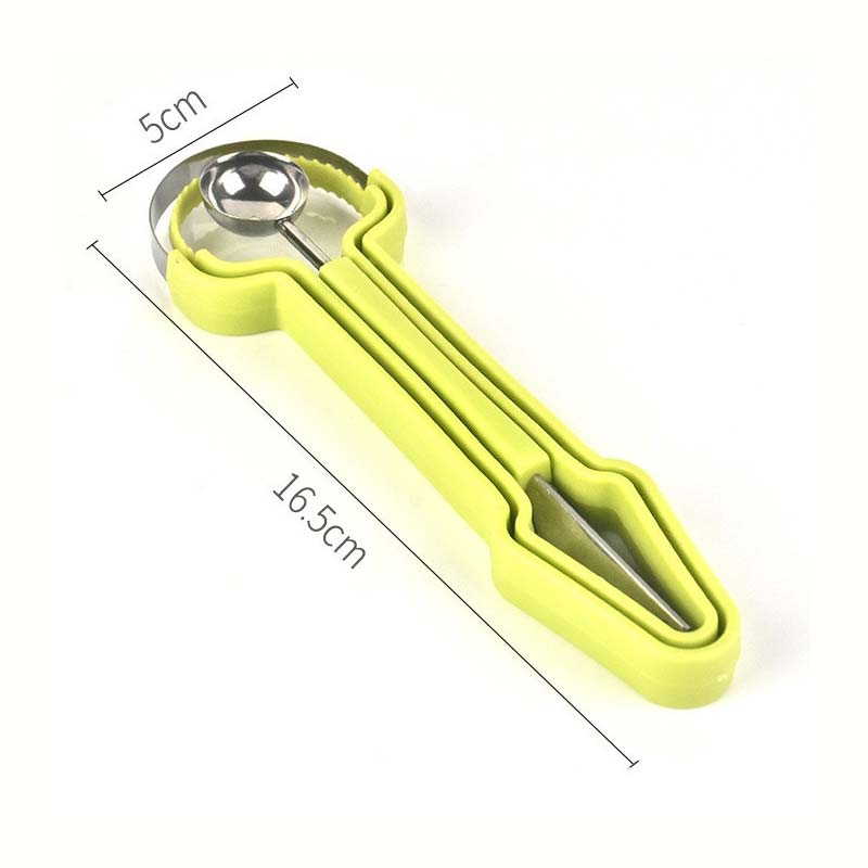 3-in-1 Stainless Steel Melon Baller Scoop Tool Kit
