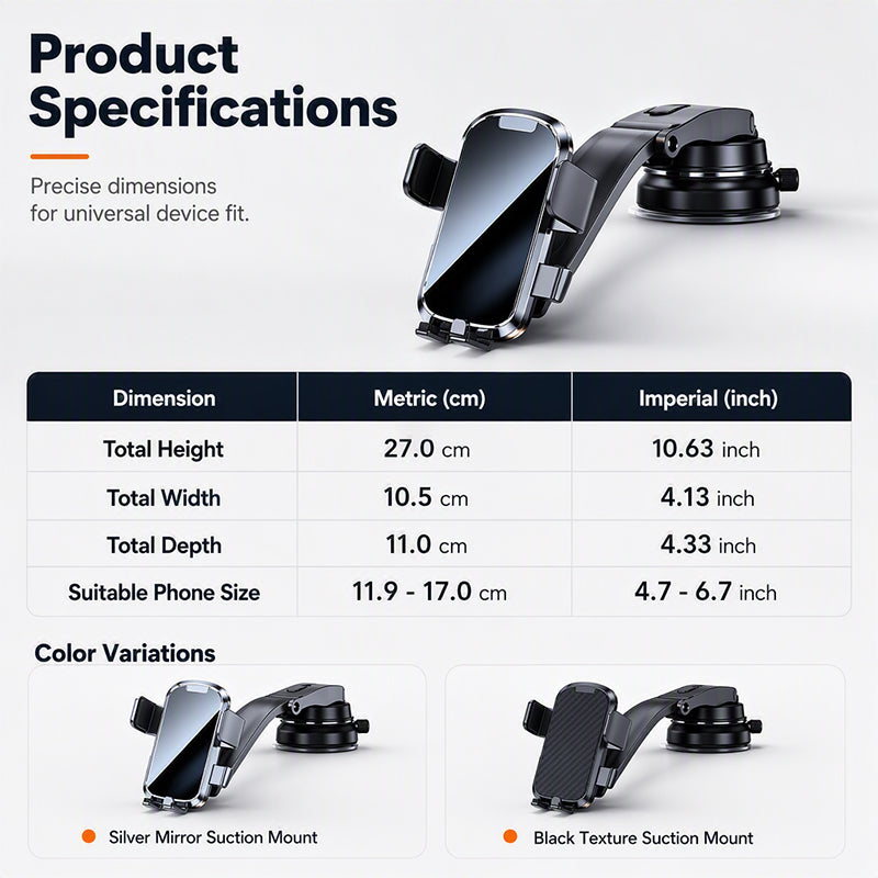 📱 Magnetic Car Phone Mount | 360° Adjustable