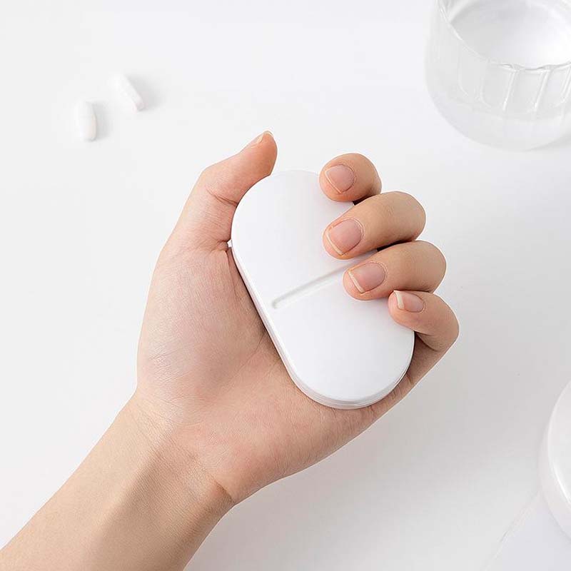 ⏰🎉Buy 1 Get 1 Free!🎉—2-in-1 Portable Pill Cutter & Storage Organizer