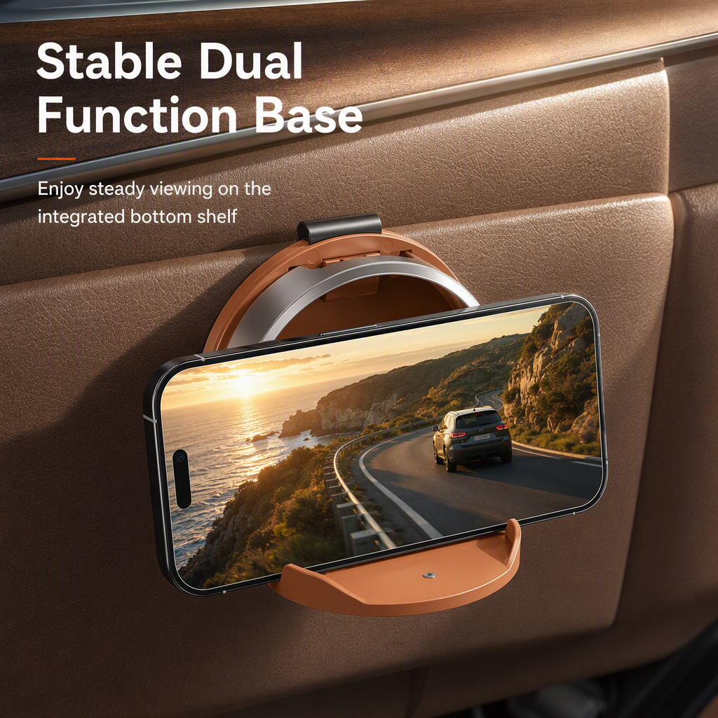 🚗 🥤Multifunctional Foldable Car Door Cup Holder Large Diameter Drink and Water Bottle Storage Rack